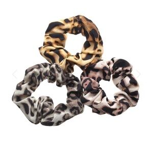 nOir Ombre Leopard Hair Scrunchies - Set of Three
